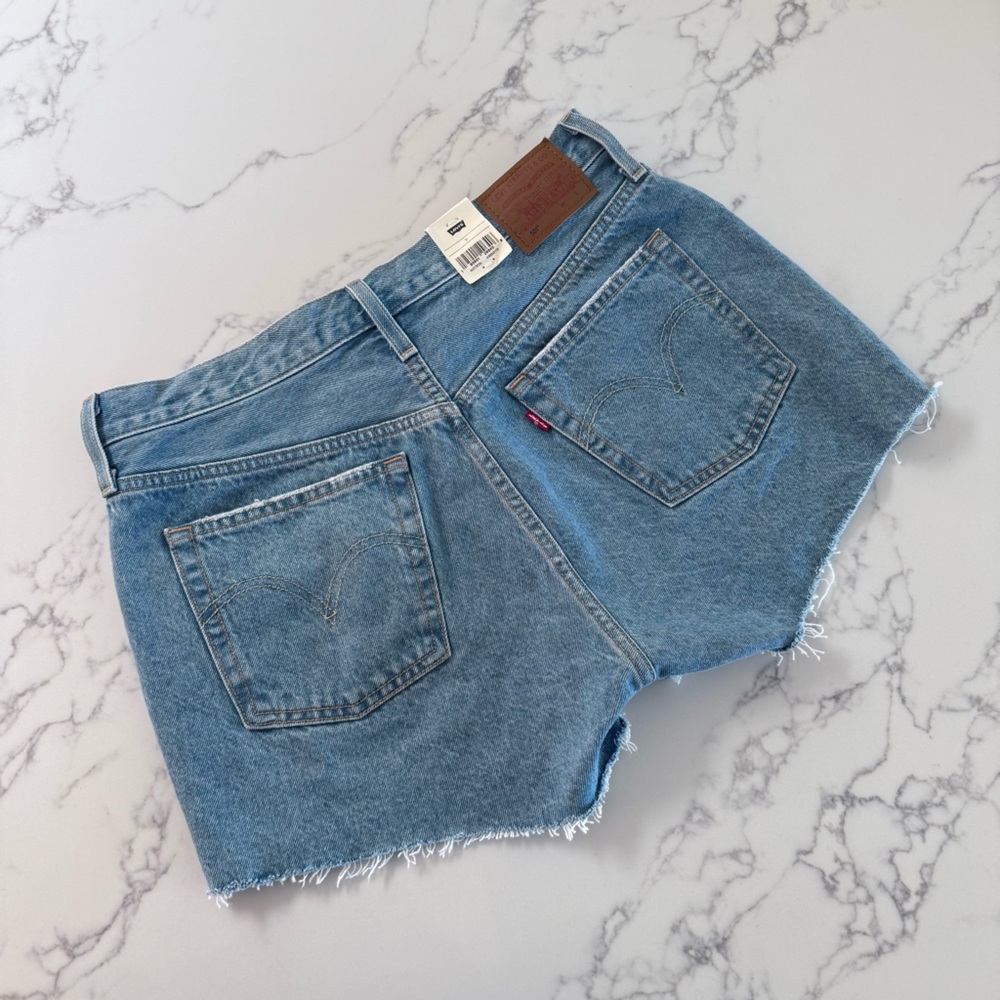 Levi’s 501 Original Jean Shorts - Ojai Light Stone Wash - Size 31 - Picture 6 of 7